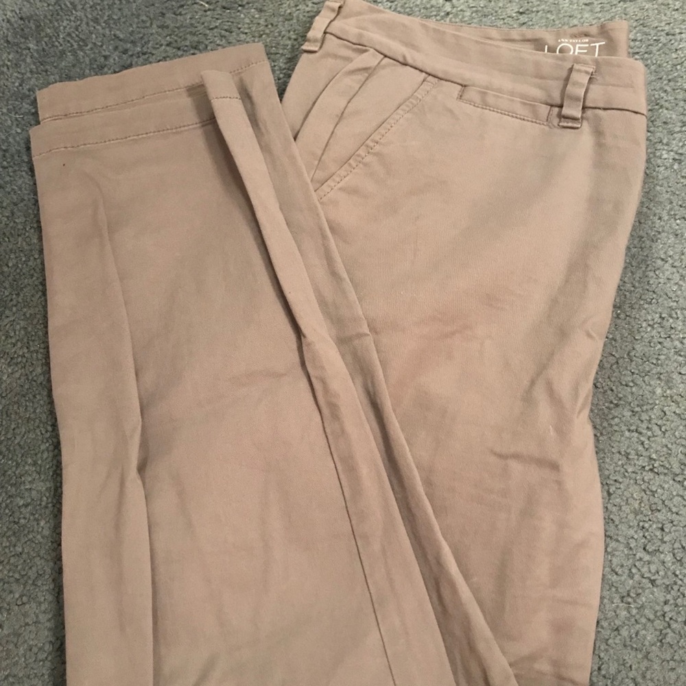 Gray LOFT ankle dress pants size 12